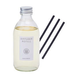 Navulling Geurstokjes Aquanova Refill Gingembre