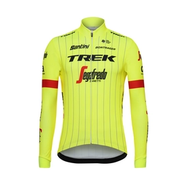 Fietsshirt Santini Men Trek-Segafredo Classe Long Sleeve Yellow Fluo