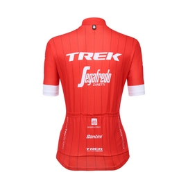Fietsshirt Santini Women Trek-Segafredo Classic Lady Short Sleeve Zip Red