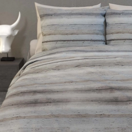 Dekbedovertrek Heckett & Lane North Taupe Grijs Flanel
