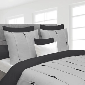 Dekbedovertrek Heckett & Lane Hopper Glacier Grey Dark Gull Grey Satijn