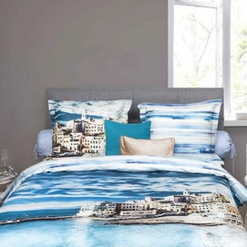 Dekbedovertrek Heckett & Lane Refined Rijn Blauw Satijn