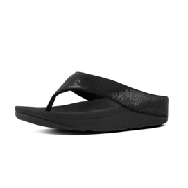 FitFlop Ringer Sequin Toe-Post Black