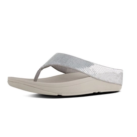 FitFlop Ringer Sequin Toe-Post Silver