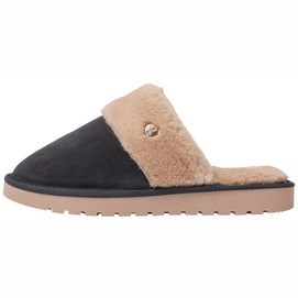 Pantoffel Romika Women Suede And Fake Fur Anthracite