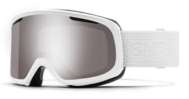 Skibrille Smith Riot White Mosaic / ChromaPop Sun Platinum Mirror Damen