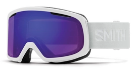 Masque de ski Smith Riot White Vapor / ChromaPop Everyday Violet Mirror Blanc