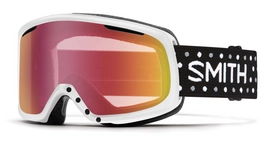 Masque de Ski Smith Riot White Dots Frame Red Sensor Mirror