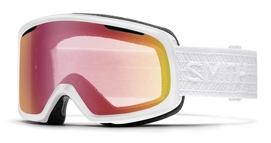 Skibrille Smith Riot White Eclipse Frame Red Sensor Mirror Damen