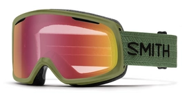 Skibril Smith Riot Olive Frame Red Sensor Mirror