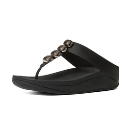 FitFlop Rola Leather Black