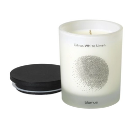 Geurkaars Blomus Flavo Citrus White Linen Lily White 6,3 cm