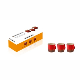 Tasse Expresso Le Creuset Cerise 350 ml (3 pièces)