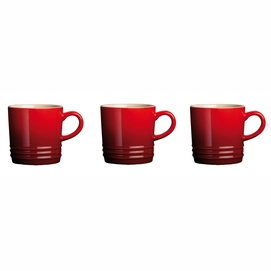 Koffiebeker Le Creuset Kersenrood (3-delig)