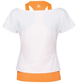 T-shirt Odlo Womens Kimber White Neon Orange