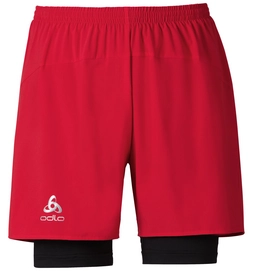 Sportbroek Odlo Mens Shorts Kanon Chinese Red Black