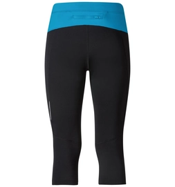Sportbroek Odlo Mens 3/4 Fury Black Blue Jewel