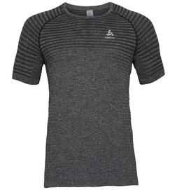 T-Shirt de Sport Odlo Men Top Crew Neck S/S Seamless Element Grey Melange