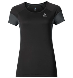 T-shirt Odlo Womens Versilia Black Graphite Grey
