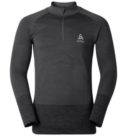 Ondershirt Odlo Womens Hoody Midlayer 1/2 Zip Sillian Black