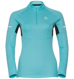 Skipully Odlo Midlayer 1/2 Zip Omnius Women Blue Radiance Black