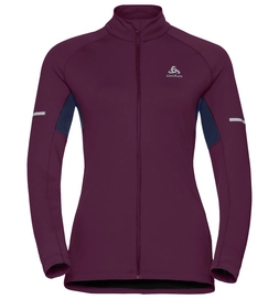 Vest Odlo Midlayer Full Zip Zeroweight Women Pickled Beet Peacoat
