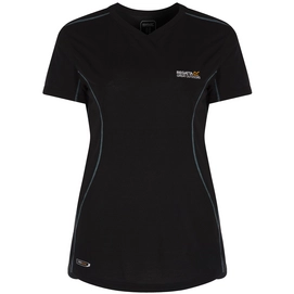 T-Shirt Regatta Womens Luray Schwarz Damen