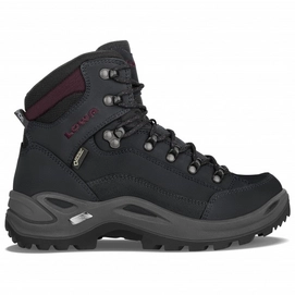 Wandelschoen Lowa Women Renegade GTX Mid Black Burgundy
