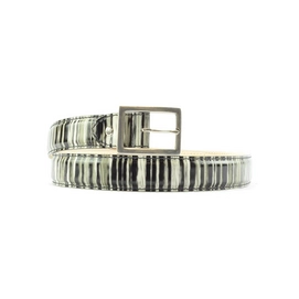 Riem Jeffery West Calf Stripes Black White