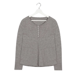 Pyjama-Shirt House in Style Romy Anthrazit Damen