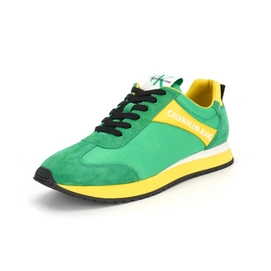 Calvin Klein Men Jerrold Nylon Suede Smooth Multi Green