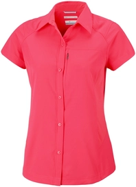 Blouse Columbia Women Silver Ridge Short Sleeve Red Camellia