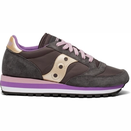 Saucony Jazz Triple Grey Purple Mädchen-Schuhgröße 36