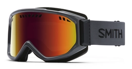 Skibrille Smith Scope Charcoal Frame Red Sol-X Mirror Schwarz/Grau