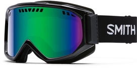 Ski Goggles Smith Scope Black Frame Green Sol-X Mirror