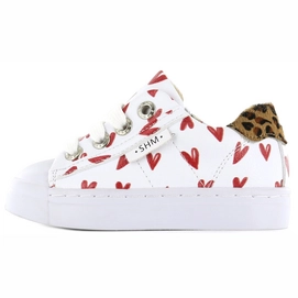 Sneaker Shoesme Girls Low Hearts White Red