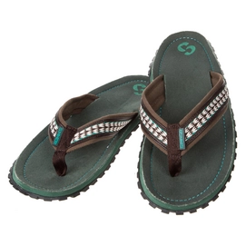 Slipper Sinner Beach Slaps IV Green/Off White