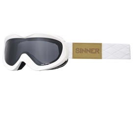 Ski Goggles Sinner Task Matte White Double Smoke