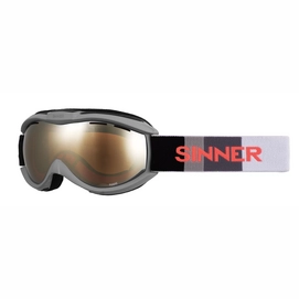 Skibrille Sinner Toxic Matte Dark Grey Double Mirror Vent