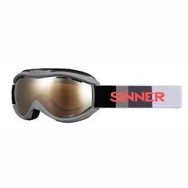 Ski Goggles Sinner Toxic Matte Dark Grey Double Mirror Vent