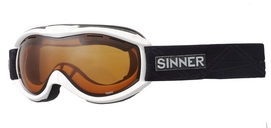 Masque de Ski Sinner Toxic Mat Blanc Orange