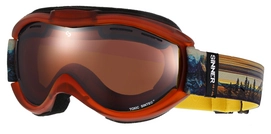 Skibril Sinner Toxic Sunset Orange Transparent Double Orange Sintec