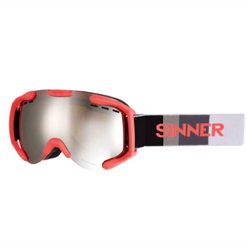 Skibrille Sinner Galaxy OTG Matte Neon Double Orange Mirror + Double Orange Sintec