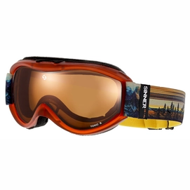Skibril Sinner Toxic S Sunset Transparent Double Orange