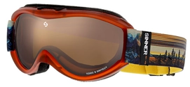 Skibril Sinner Toxic S Sunset Double Orange Sintec