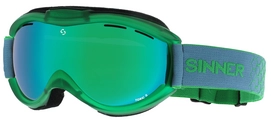 Skibril Sinner Toxic S Green Transparent Green Mirror