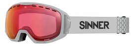 Skibril Sinner Mohawk Matte Grey / Red Mirror Vent + Pink