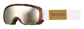 Ski Goggles Sinner Marble OTG Clear Matte Brown Double Orange