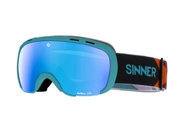 Ski Goggles Sinner Marble OTG Matte Light Blue Blue Mirror