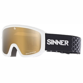 Skibril Sinner Duck Mountain Matte White Double Orange 2018 (Kids)